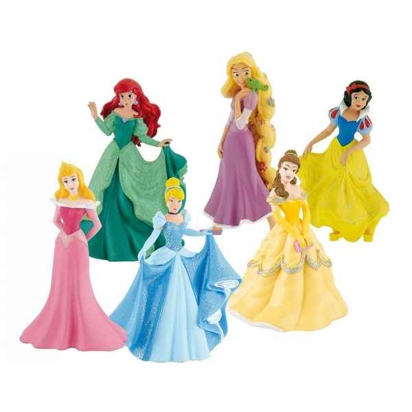 Lot figurines Princesse Disney Bully - jouets rétro jeux de