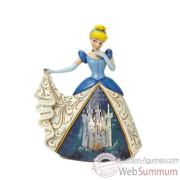 Statuette Cendrillon en robe château Figurines Disney Collection -4045239