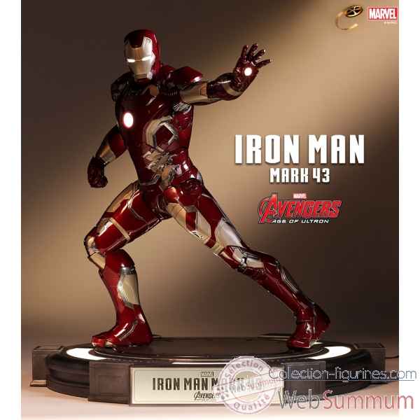 Avengers age of ultron: statuette iron man mark 43 -TOY0024 de PBM EXPRESS  dans Avengers de Figurine Collector sur Collection figurines