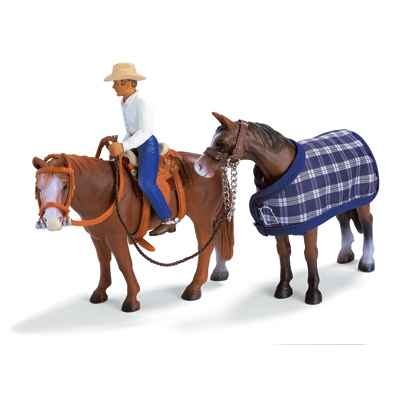 Schleich-Set équitation western dans Figurines de la ferme sur